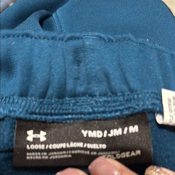 Under Armour Kids' Navy and Pink Athletic Pants - Picture 2 of 2